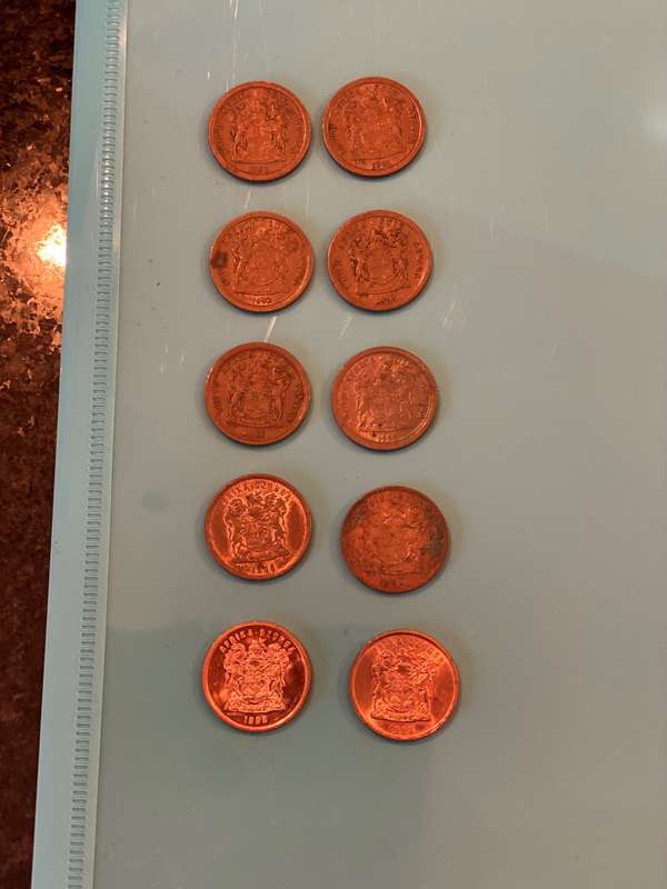 1990 to 1999 5 cent South Africa - BID PER COLLECTION
