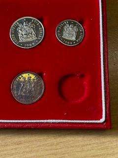 1983 Partial proof set - no gold no silver R1 - 1c to 50c