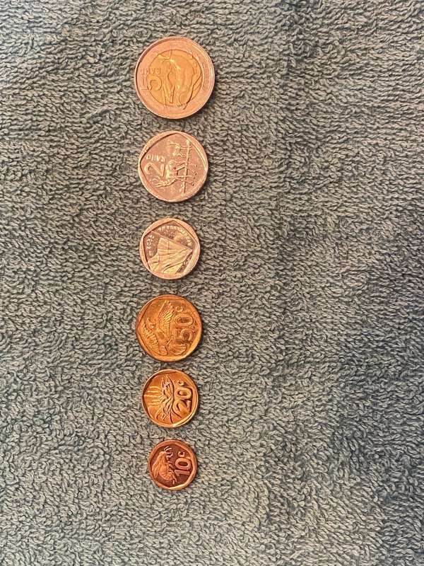 2023 South Africa 10 cent - R 5 coins