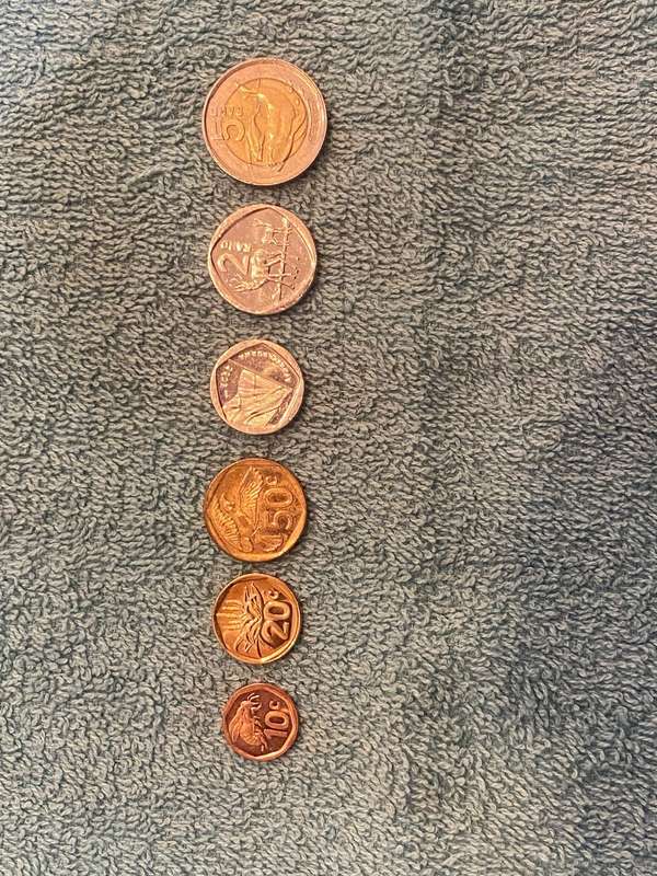 2023 South Africa 10 cent - R 5 coins