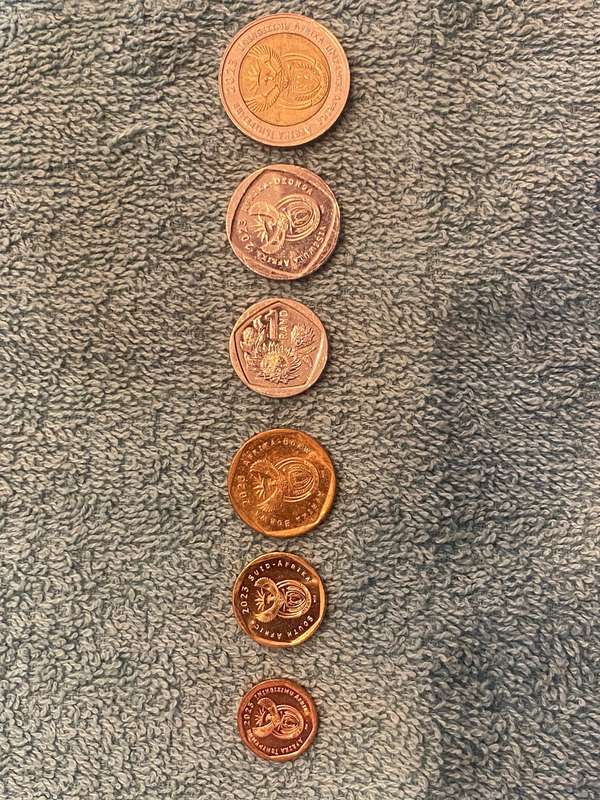 2023 South Africa 10 cent - R 5 coins