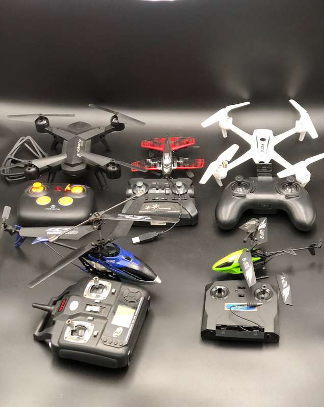 Lots Drones and RC Helicopters