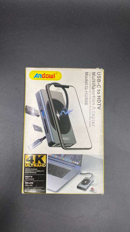 Multifunctional Type-C Docking Station Adapter with Wireless Charger