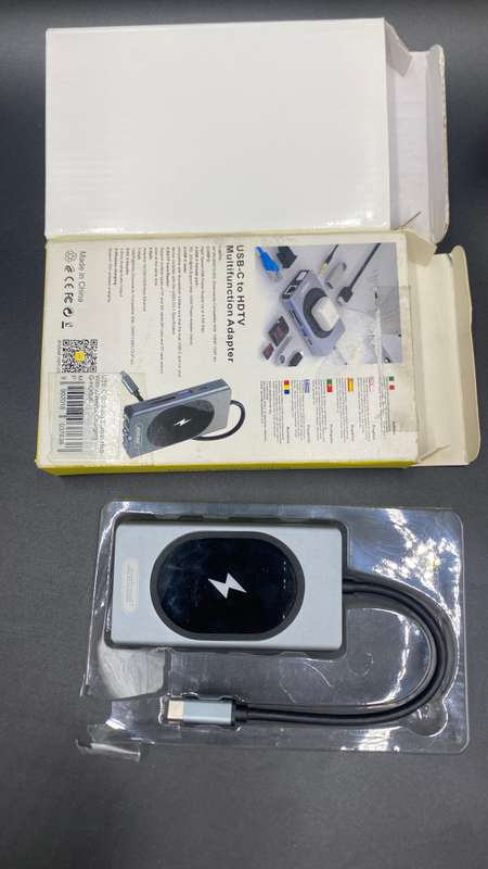 Multifunctional Type-C Docking Station Adapter with Wireless Charger