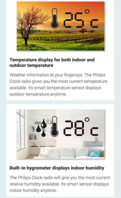 Philips Weather Clock Radio