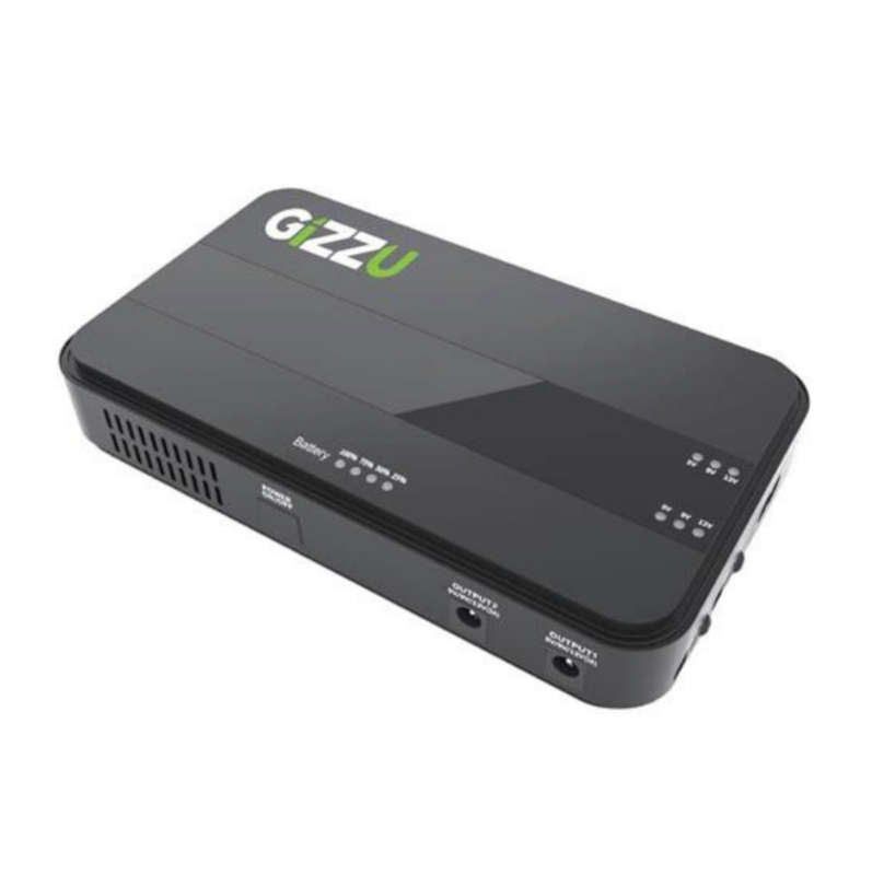 Gizzu GUDP36W Black 8800mAh Mini Dual DC UPS