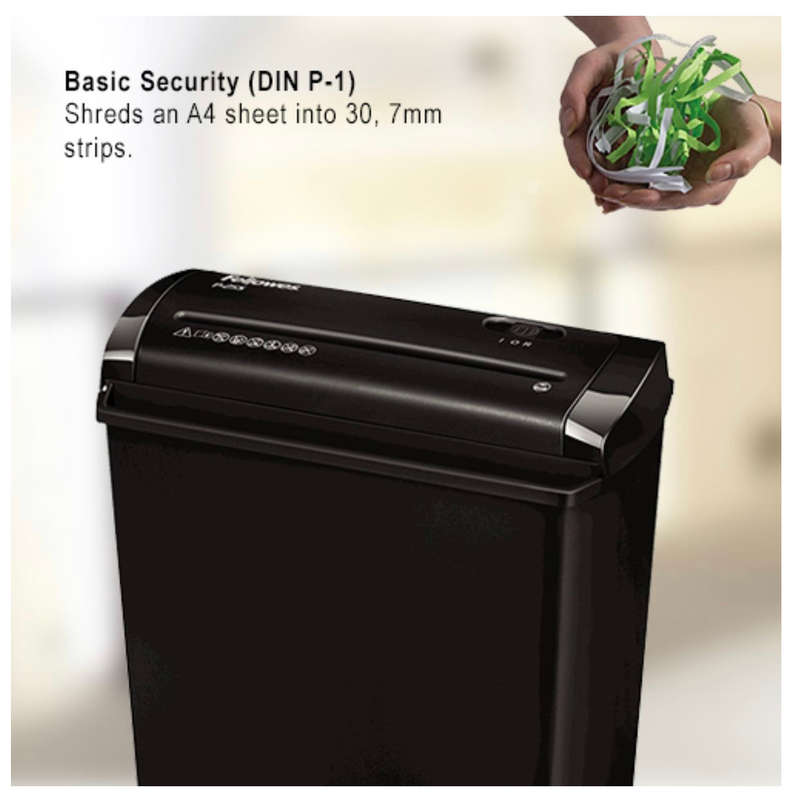 Fellowes Powershred P25S Sheet Strip Cut Paper Shredder