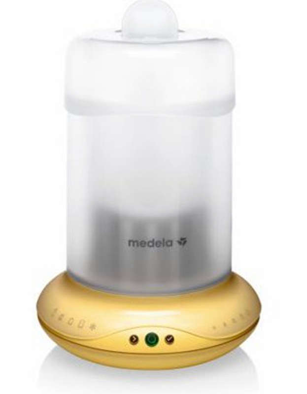 MEDELA BABY BOTTLE WARMER WITH BOTTLES