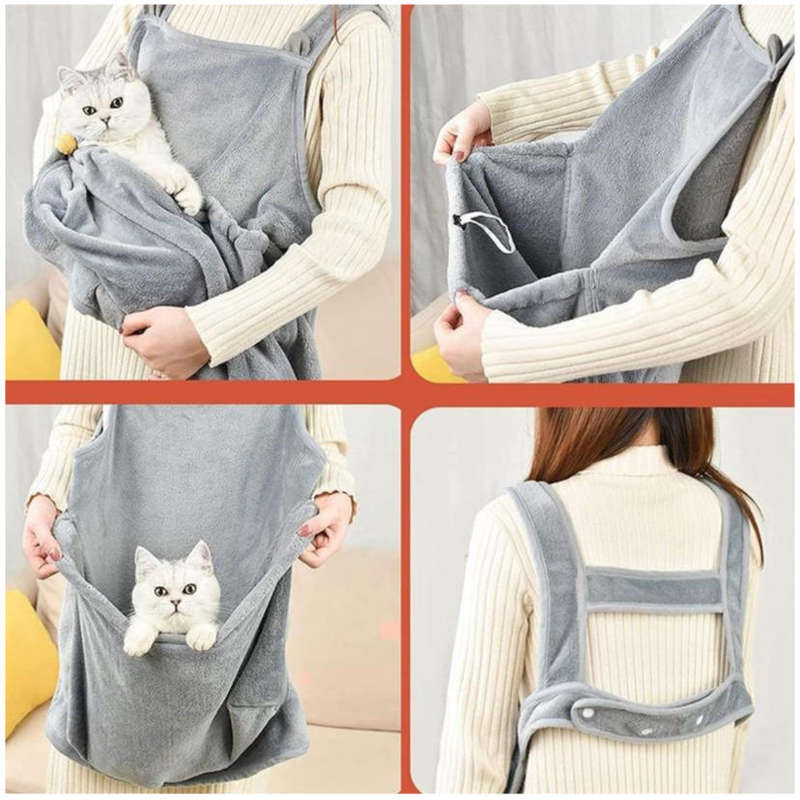 Cat Hug Apron Fleece Carrier