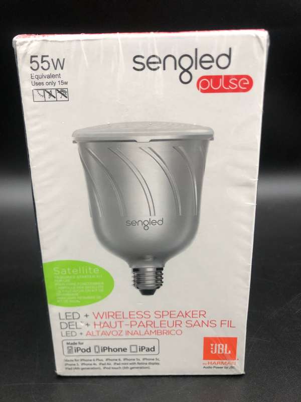 Sengled+ C01-BR30SP Pulse Dimmable LED Light Bulb with a Built-In Wireless Bluetooth JBL Speaker