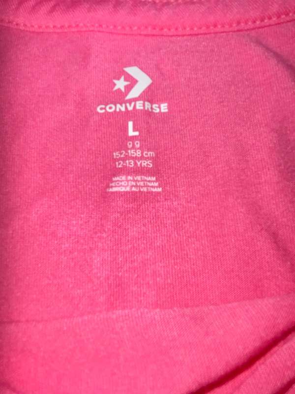 New! Converse ALL STAR T-Shirt Pink