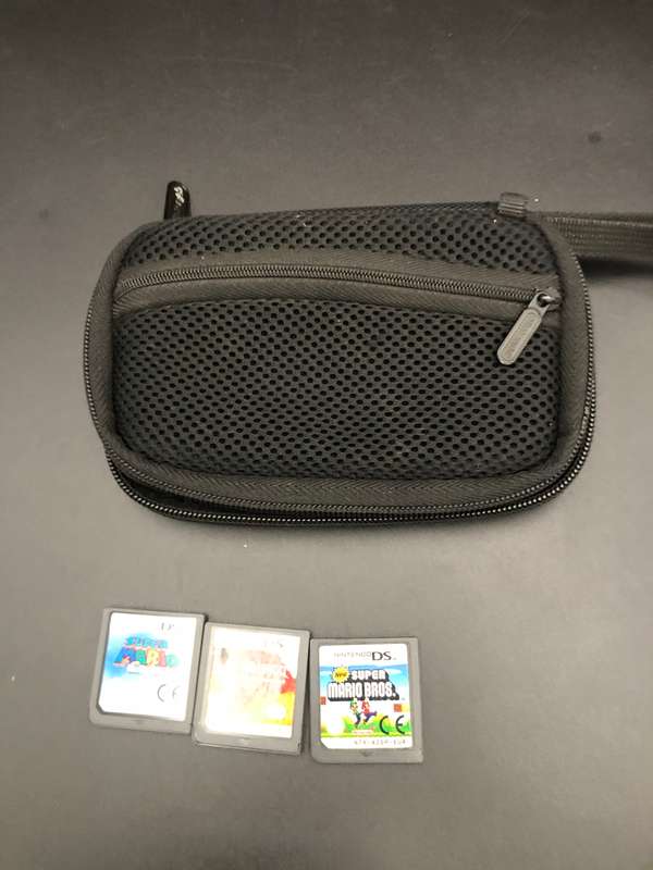 Nintendo DS Games 3 and pouch