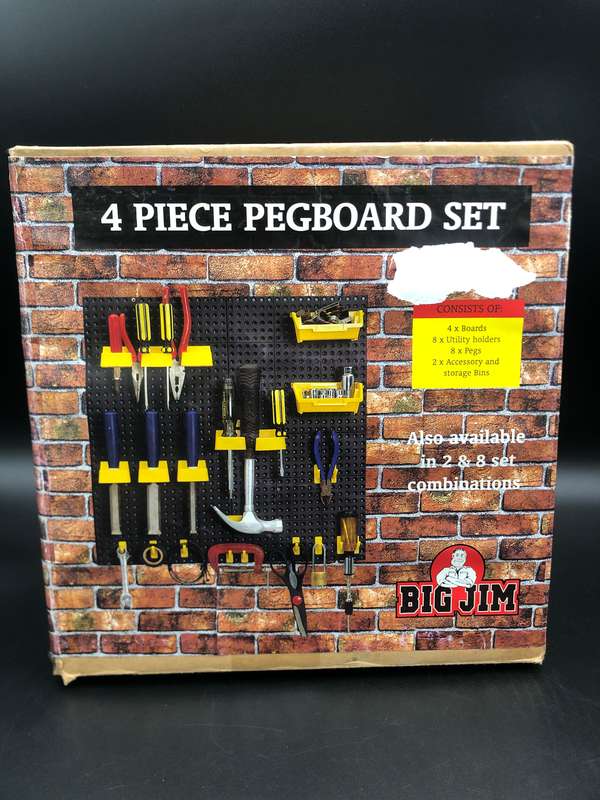 BIG JIM 4 Piece Pegboard Set