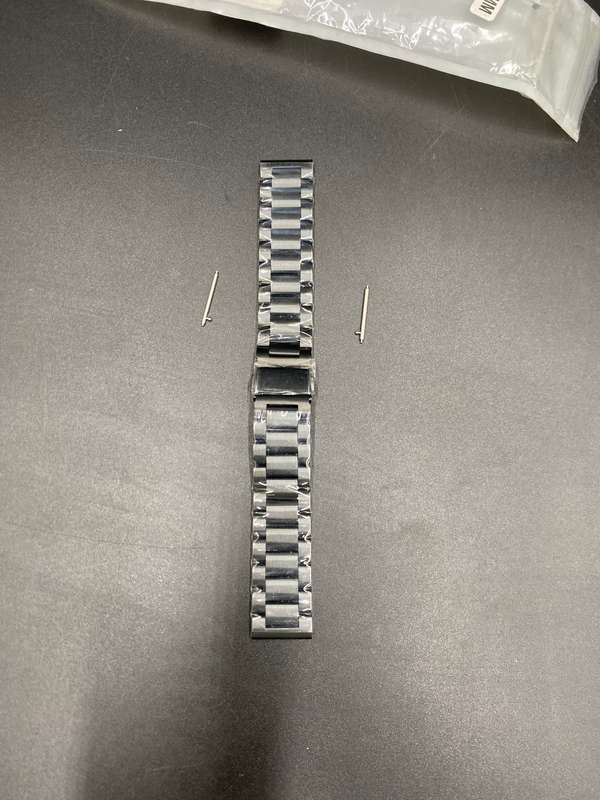 Stainless Steel Strap for Garmin Vivoactive 3 - Black (20mm)