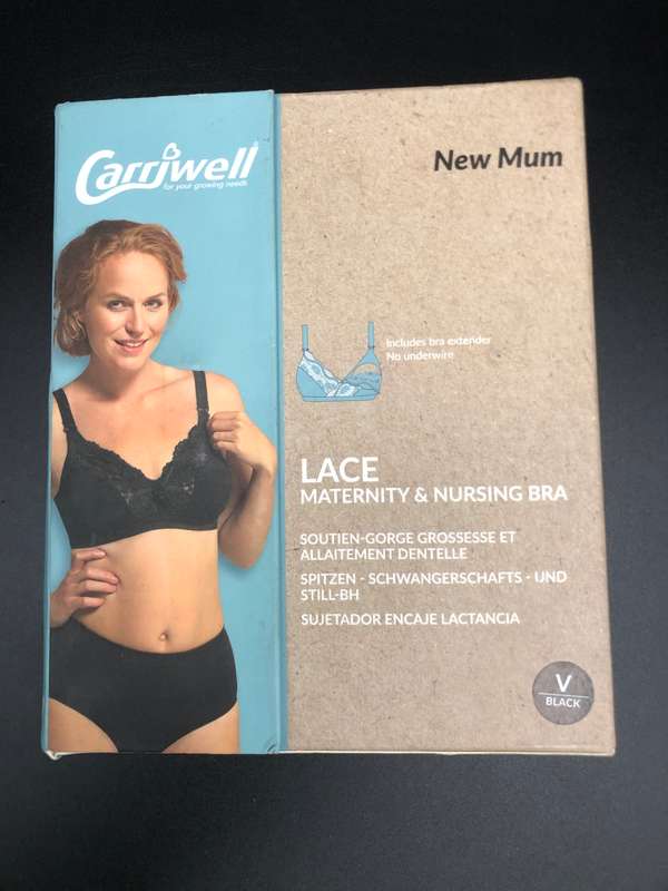 Carriwell Lace Drop Cup Nursing Bra (Black)