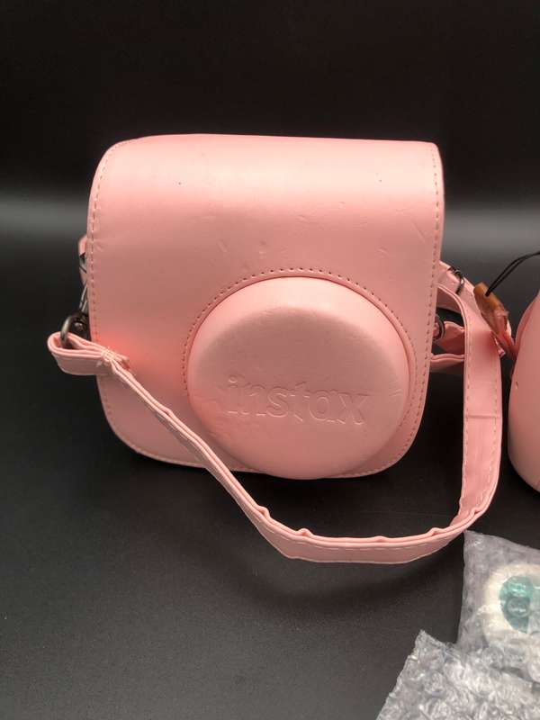 Fujifilm Instax Mini 9 Camera & Film Value Bundle (Pink with Clear Accents)