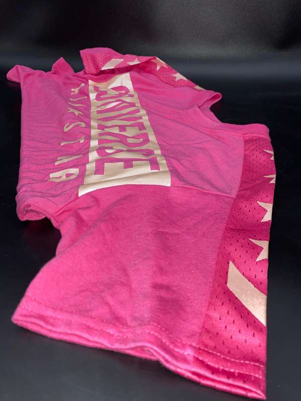 New! Converse ALL STAR T-Shirt Pink