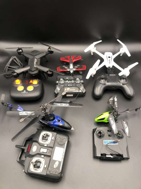 Lots Drones and RC Helicopters