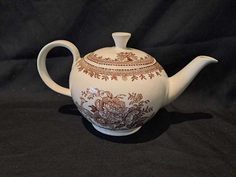 Vintage Burleigh Asiatic Pheasants small teapot