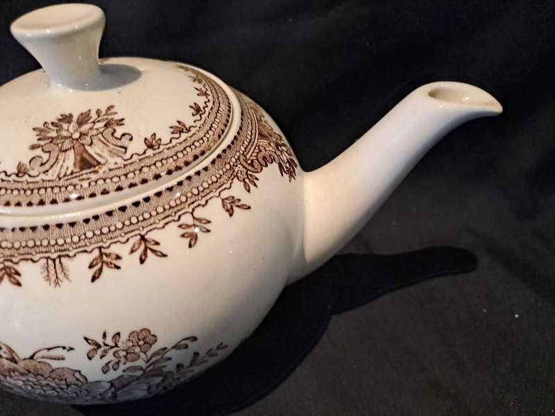 Vintage Burleigh Asiatic Pheasants small teapot