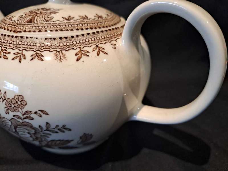Vintage Burleigh Asiatic Pheasants small teapot