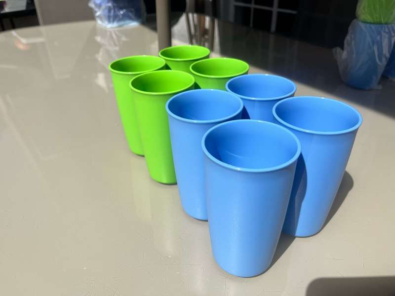 Tupperware 300ml tumblers (4)
