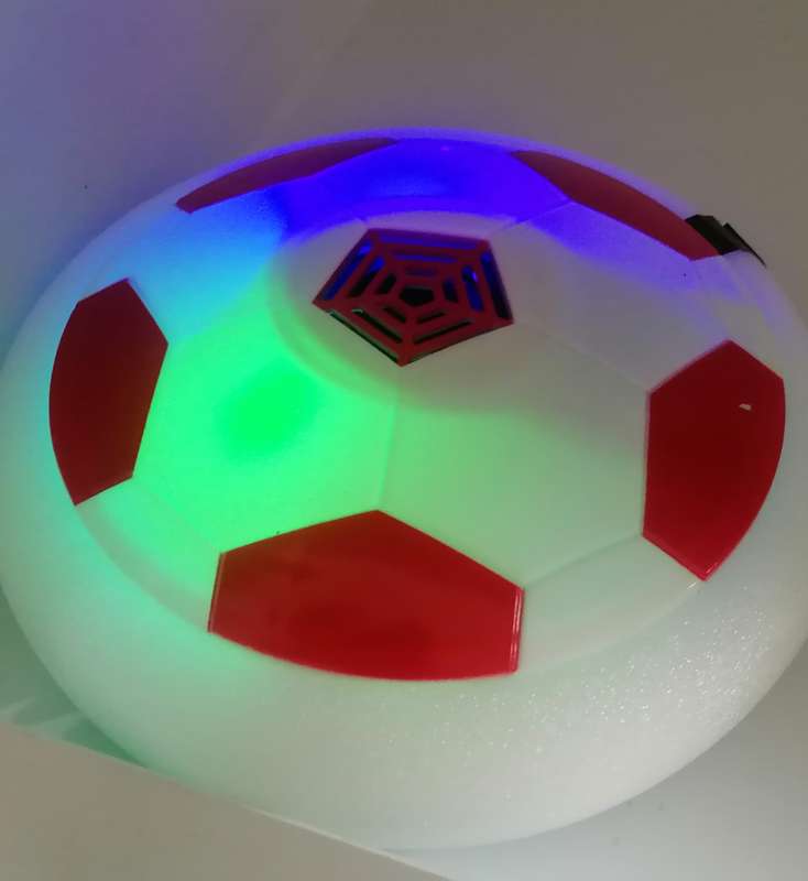 Indoor Suspended Foot Ball With Lights and Music - 18 x 9cm