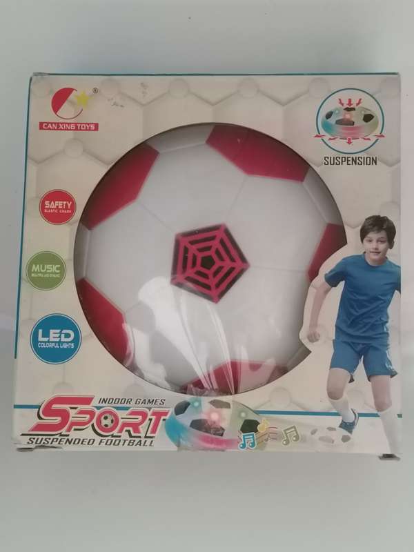 Indoor Suspended Foot Ball With Lights and Music - 18 x 9cm
