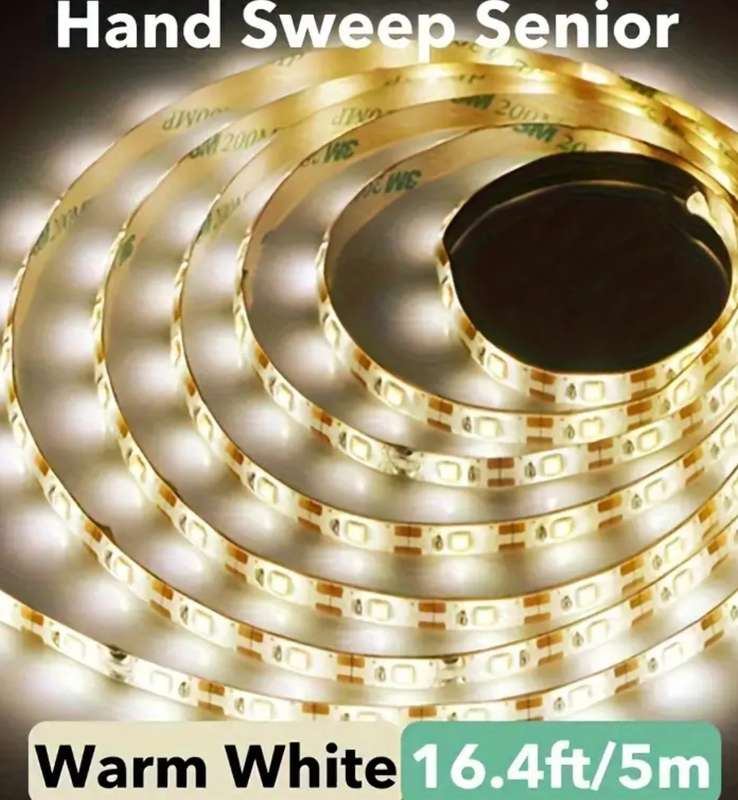 Smart LED Light Strip with Motion Sensor - 5M - Warm White