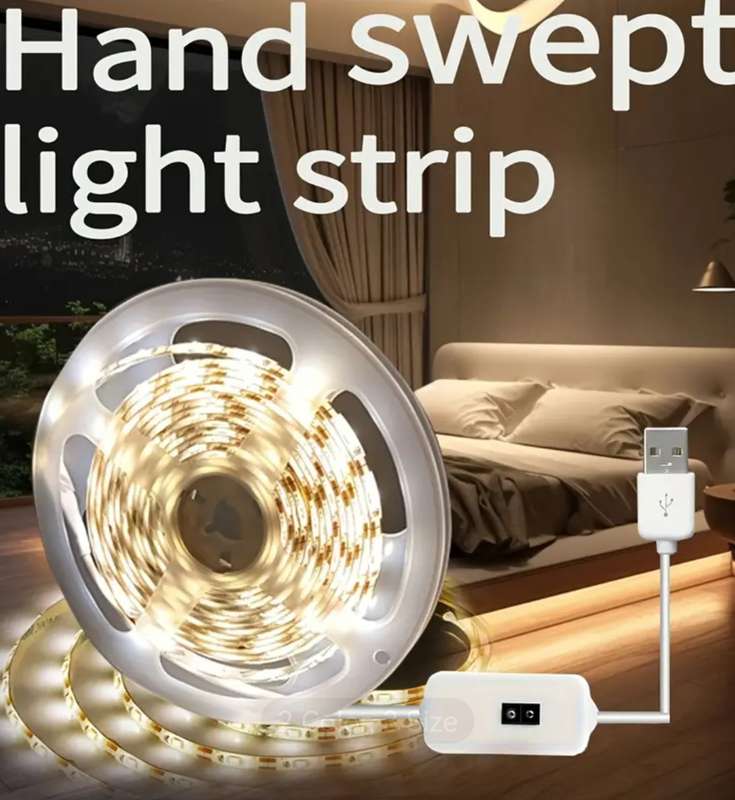 Smart LED Light Strip with Motion Sensor - 5M - Cold White