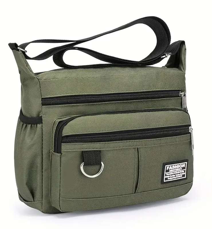 Stylish Multi-Layer Crossbody Bag - Green