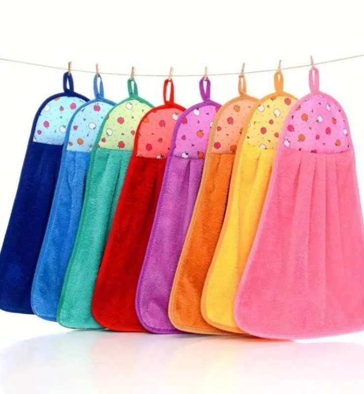 3pcs of Coral Fleece Microfiber Hand Towels, Super Absorbent, Kitchen Cleaning Cloths