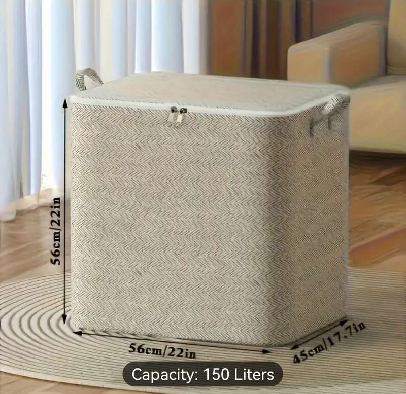 This weekend only! 2 x Extra Large Capacity Storage Organizer with Handles (Both 150L)