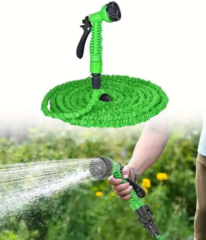 7.62 meter Expandable Garden Hose with 7 Spray Patterns