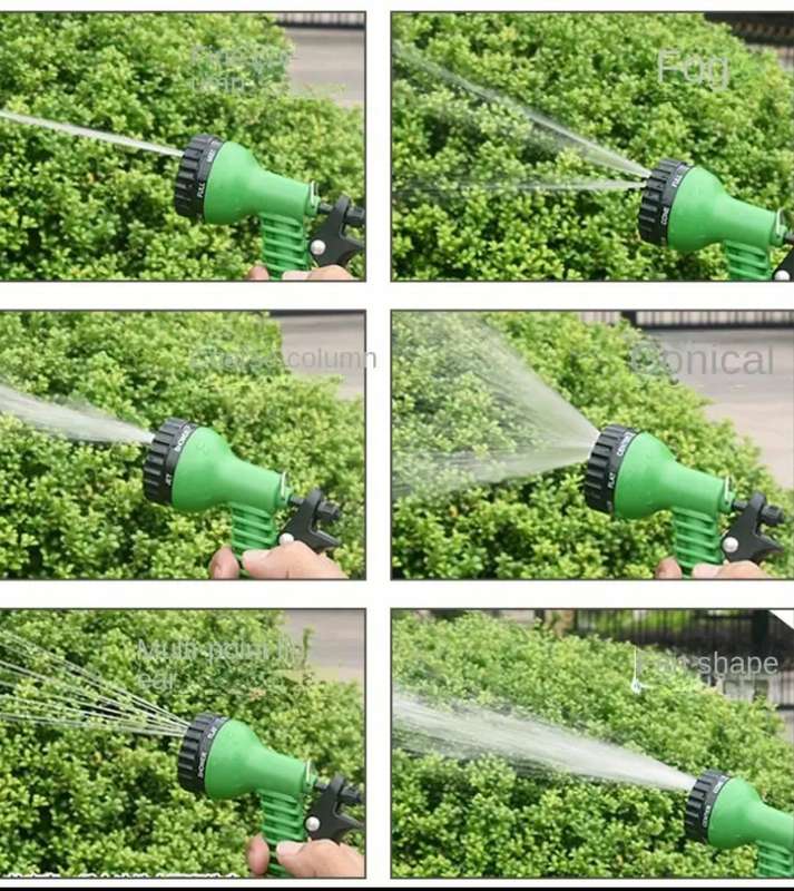 7.62 meter Expandable Garden Hose with 7 Spray Patterns