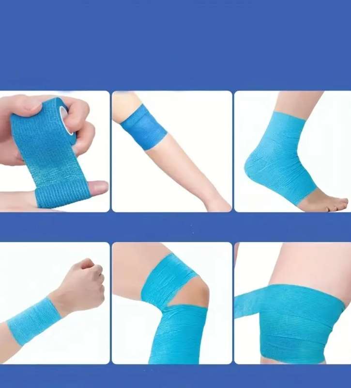 5 Pack Breathable Self-Adhesive Elastic Bandages
