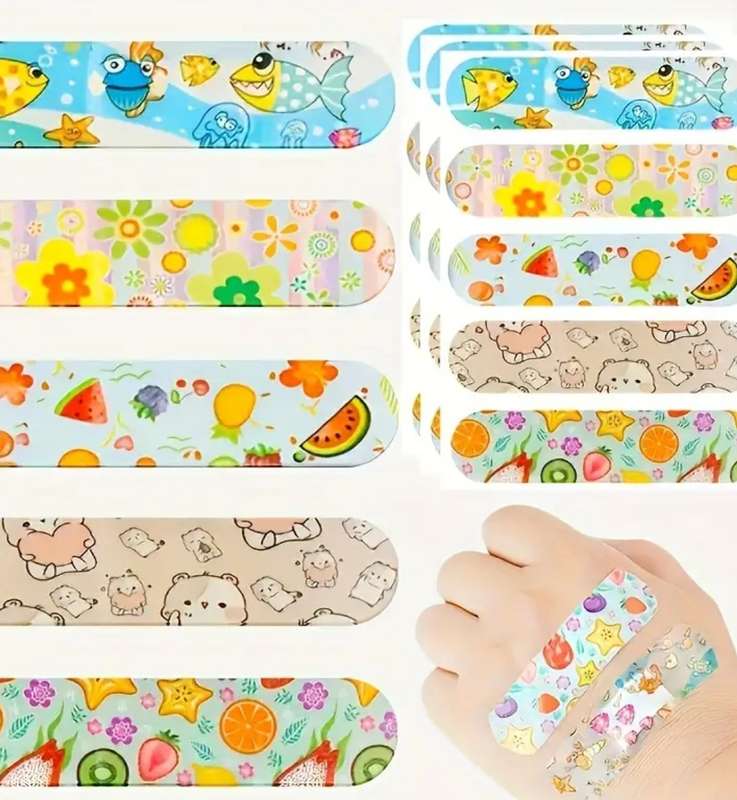 100PCS Cartoon Adhesive Bandages