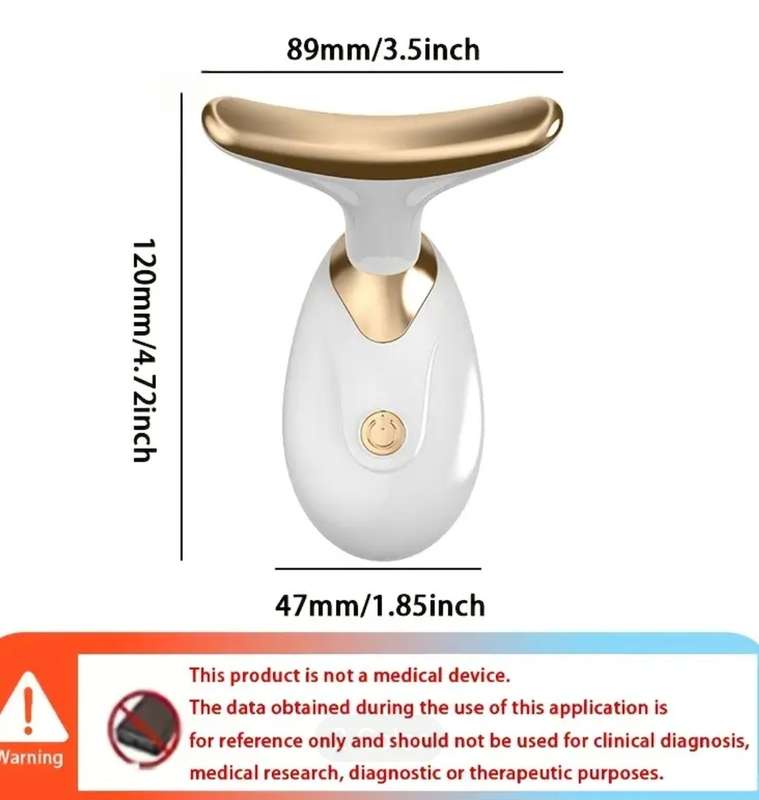 One Piece of a V-Shaped Facial Lifting Massager