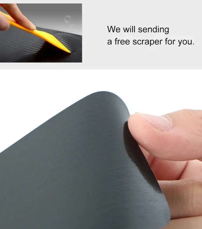 PVC 3D Carbon Fiber Rear Trunk Protector Sticker