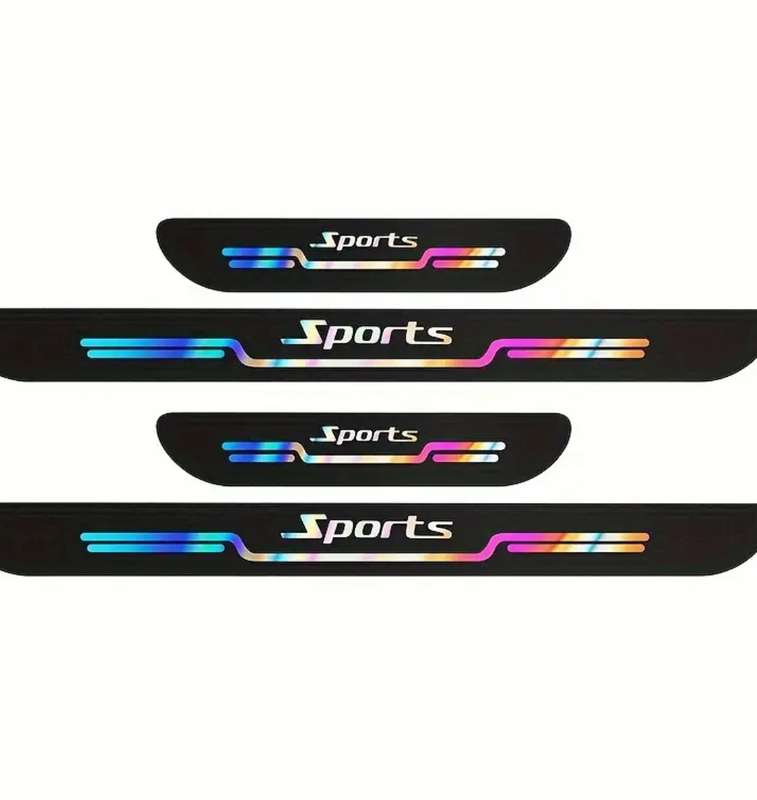 4pcs Set Laser Cut Car Threshold Protection Bar