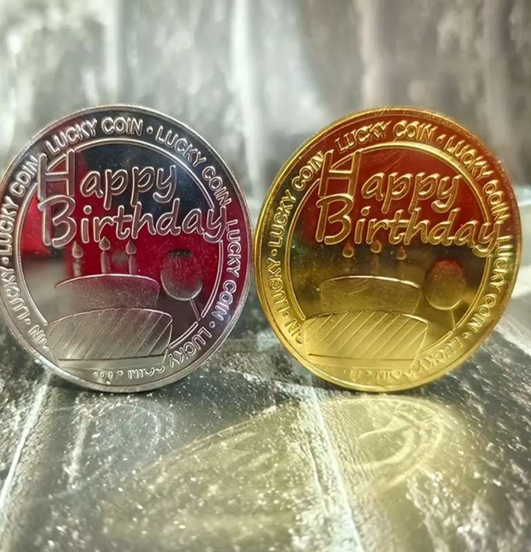2 Pc Lucky Birthday Coins Gift for Youngsters, Lovers or Friends