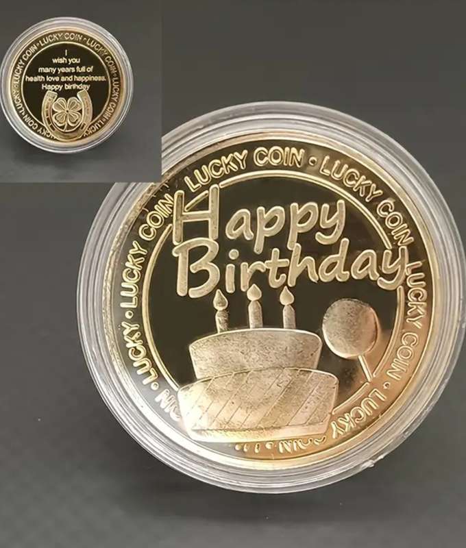 2 Pc Lucky Birthday Coins Gift for Youngsters, Lovers or Friends