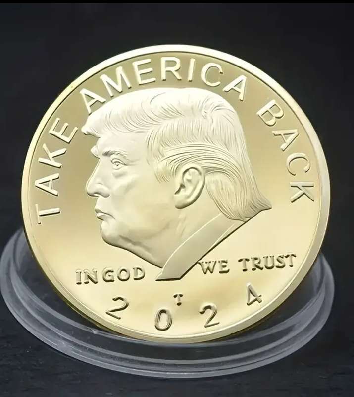 Commemorative Donald Trump 2024 Reclaiming America Collectors Coin in Protective Capsule