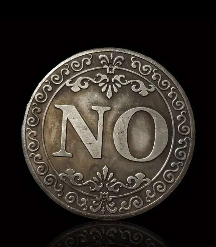 1pc Diameter 38mm Yes Or No Lucky Coin Decision Commemorative Coin