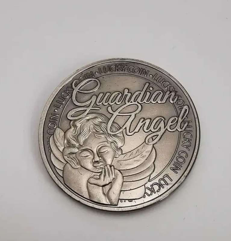 Collectors Guardian Angel Commemorative Coin in protective capsule