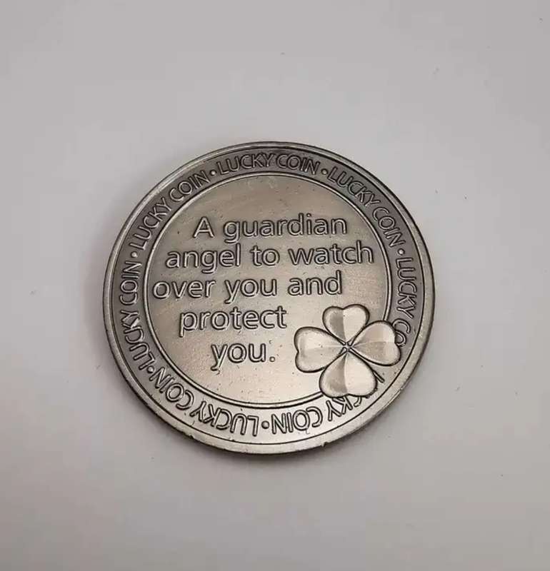 Collectors Guardian Angel Commemorative Coin in protective capsule