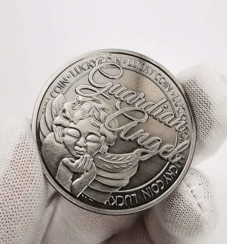 Collectors Guardian Angel Commemorative Coin in protective capsule