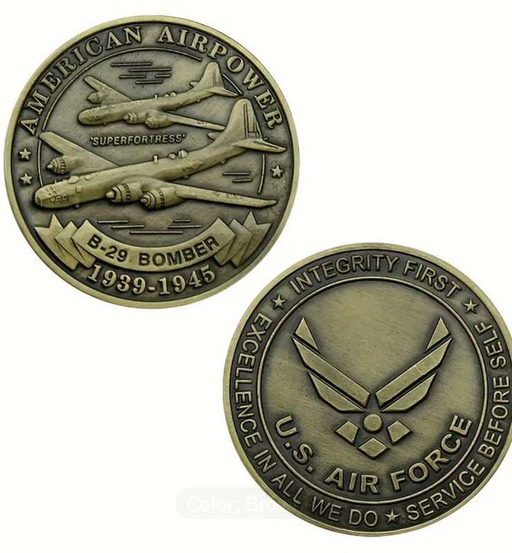 B-29 Bomber Challenge Coins Super Bastion commemorative coin in Protective capsule