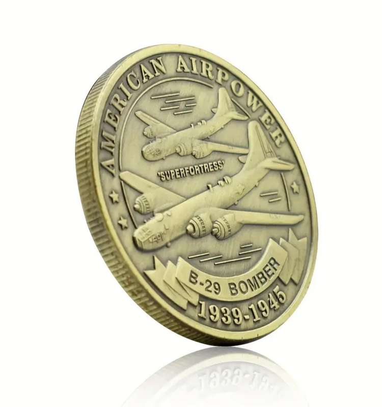 B-29 Bomber Challenge Coins Super Bastion commemorative coin in Protective capsule