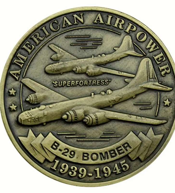 B-29 Bomber Challenge Coins Super Bastion commemorative coin in Protective capsule
